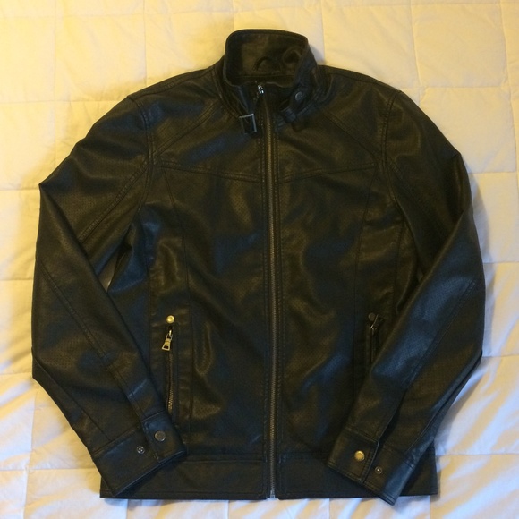 Guess Faux Leather Moto Jacket - Picture 2 of 8